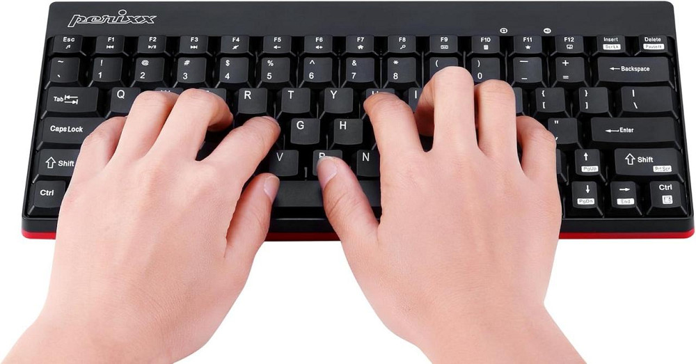 Набор клавиатура и мышь Perixx Periduo-712/804 черный беспроводной 2.4GHz QWERTZ nano‑ресивер 1000 DPI мини Киев - изображение 2
