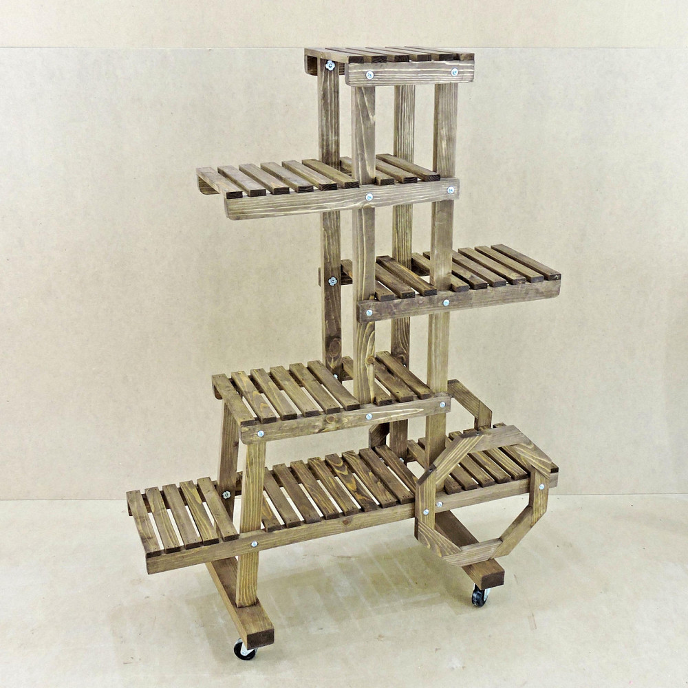 Підставка для квітів "Муліно" на коліщатках капучино Миколаїв - фото 7