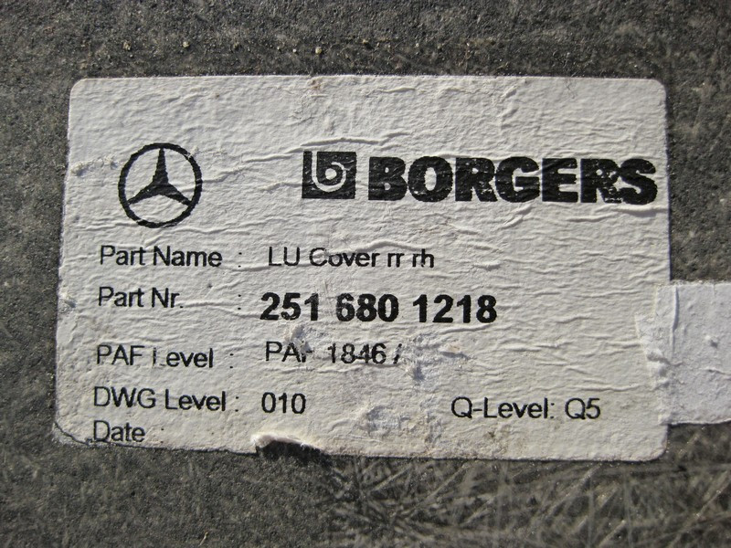 Mercedes-Benz  A2516801218 Кришка днища підлоги переднього правого пасажира R-Class W251 Одеса - фото 3