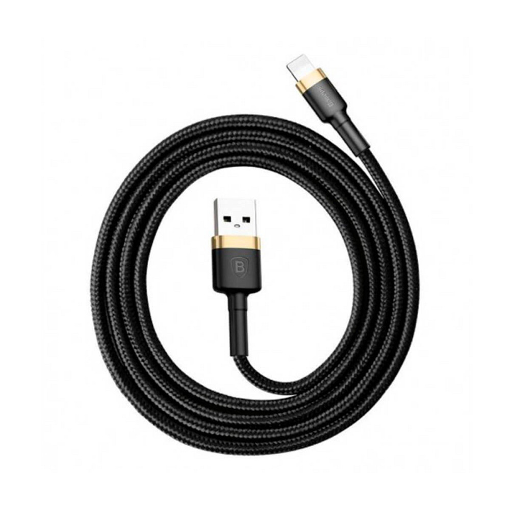 Кабель Baseus Cafule Cable USB For Lightning 1.5A 2m Gold+Black Киев - изображение 1