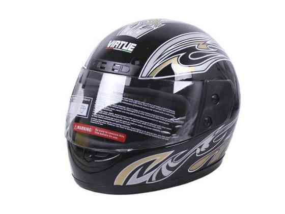 Шлем мотоциклетный интеграл MD-А105 (черно-золотой, size L) Мукачево