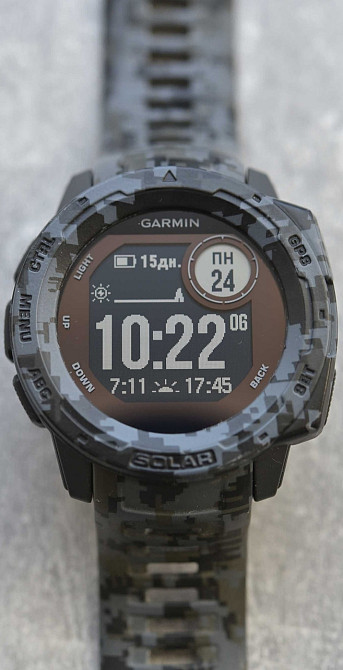 Смарт-Часи Garmin Instinct Solar camo pixel GPS Київ - фото 8