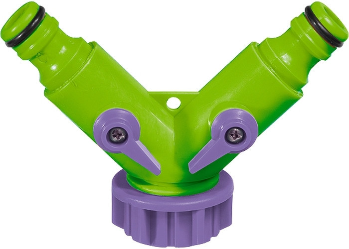 Розгалужувач 2 - х канальний, регульований, з штуцерами PALISAD Полтава - фото 1