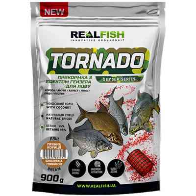 Прикормка Real Fish Торнадо Лящ (Пряник-Корица) 0.9kg (809.00.47) Винница