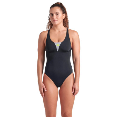 Купальник Arena Swimsuit Control Pro Solid 009073-555 чорний 42 (3468337536598) Вінниця - фото 1