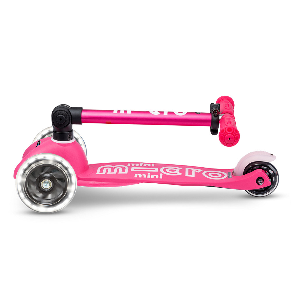 Самокат MICRO складний серії Mini Deluxe Foldable LED – Рожевий Дніпро - фото 15