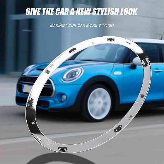 Накладка на фару для MINI Cooper F55 F56 F57 2014–2021, сріблясті, рамка 2 шт 51137300631 5113730063 Київ