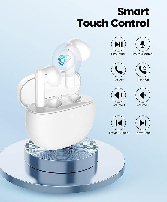 Навушники BTW86 Bluetooth бездротові навушники Bluetooth 5.3 із 4 мікрофонами HD водонепроникні навушники IPX7 Дніпро - фото 5