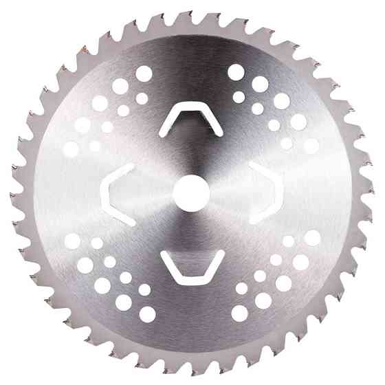 Диск для тримера з твердосплавними напайками Ø 255×25.4 мм 40Т 4 підрізні лопаті SIGMA (5624601) Київ