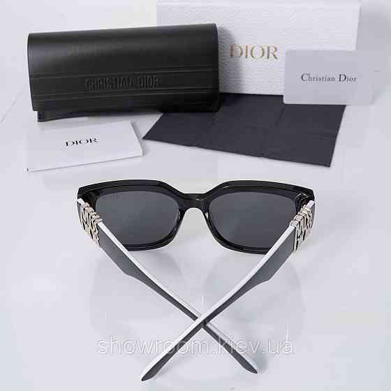 Сонцезахисні брендові жіночі окуляри Dior (0622) чорні Київ