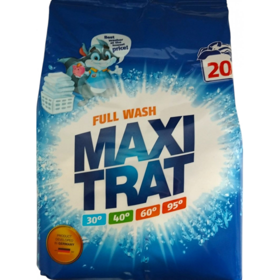 Пральний поршок Maxi Trat Full Wash 1.5 кг 20 циклів прання Київ