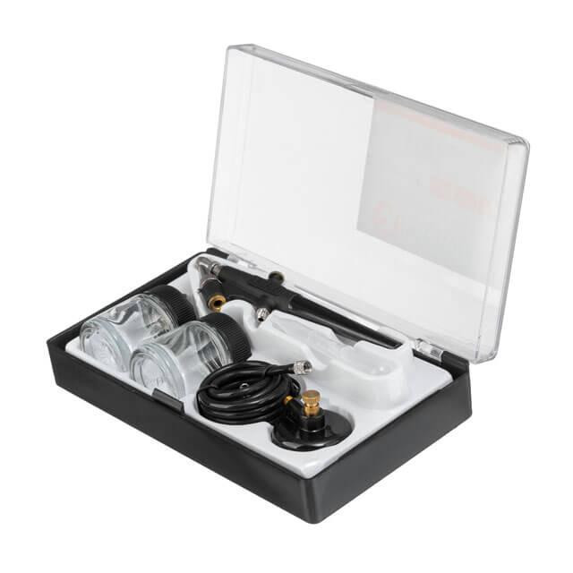 Аэрограф мини, 1-3,5 бар, до 60 L/min, набор аксессуаров INTERTOOL PT-1503 Киев - изображение 1