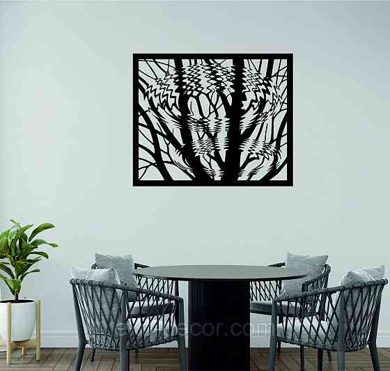 Настенный декор Панно   «Дерево» 70*60 см, Черный Киев