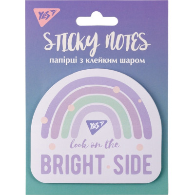 Бумага для заметок Yes с липким слоем фигурный Glamour 40 листов (170352) Винница - изображение 1