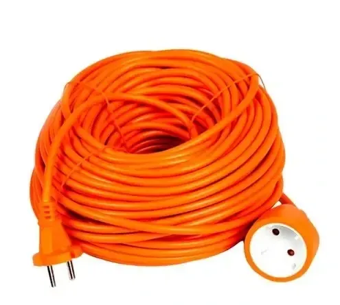 Удлинитель садовый 20 м Lemanso,Садовый удлинитель с розеткой 1 гнездо 10А 20м оранжевый без заземления с сечением 2х0,75 Львов - изображение 2