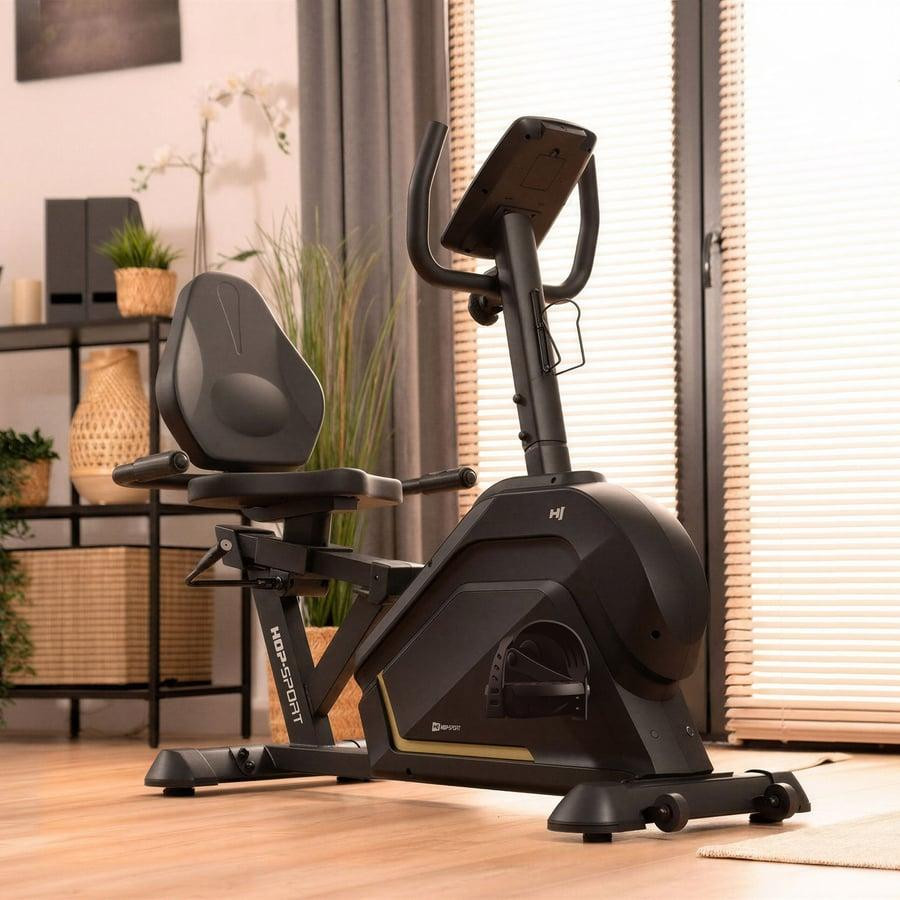 Горизонтальний велотренажер HS-120L Ravel чорний Київ - фото 7