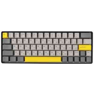 Клавіатура Epomaker EP64 60 Mulan Switch Hot-Swap RGB Wireless/Bluetooth/USB UA Black (EP64-B-M) Вінниця