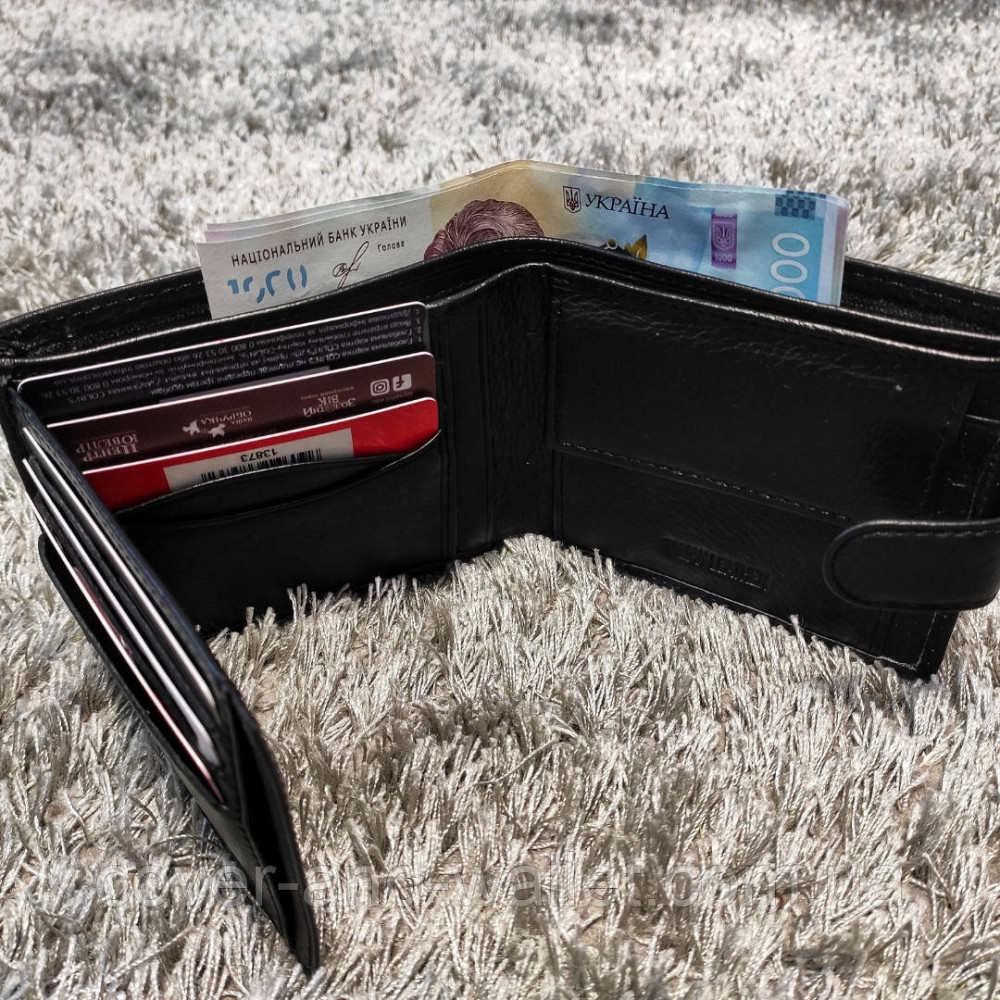 Кожаный мужской кошелёк на много карточек среднего размера ST Leather Киев - изображение 3