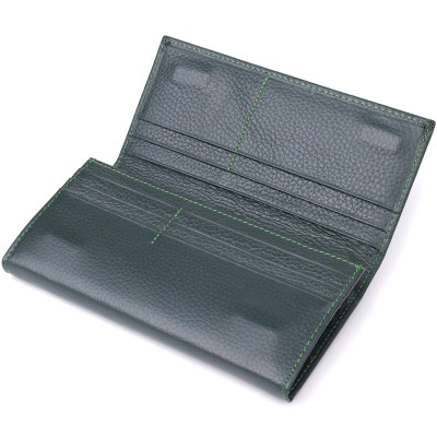 Кошелек ST Leather Из натуральной кожи Зеленый (23086) Винница - изображение 9