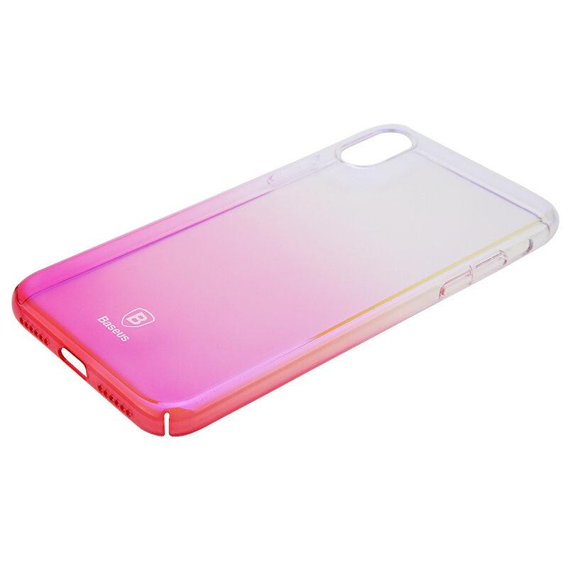 Чехол Baseus для iPhone X/Xs Glaze pink (WIAPIPHX-GC04) Киев - изображение 4