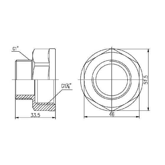 Перехід Thermo Alliance Forte 1/4х1" ВН SF3603225 Київ