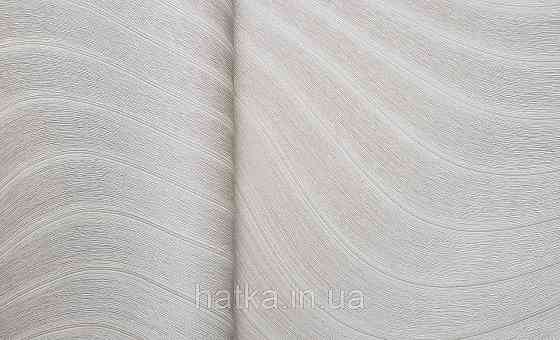 Шпалери вінілові на флізеліні AS creation Deluxe метрові абстракція хвилі смуги бежеві золотисті 39995-1 Київ