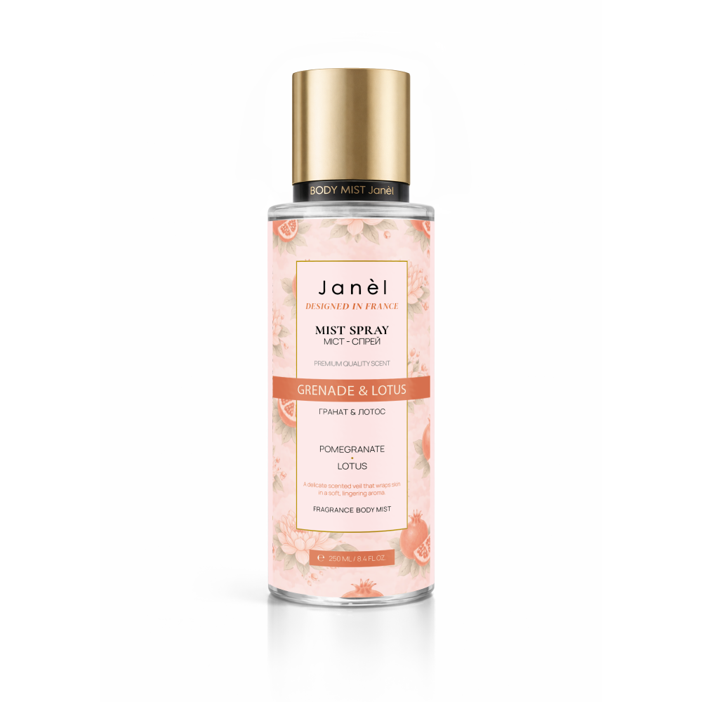 Мист спрей для тела и волос Гранат и лотос Grenade & Lotus Janel 250 мл Киев - изображение 1