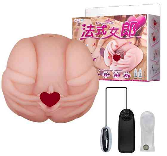 Мастурбатор вагина и анус с вибрацией BAILE - French lady, Vibration Heating function, BM-009022 Sex Aura Киев