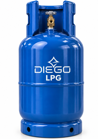 Газовий балон LPG 27л для пропану, бутану та пропан-бутану, сталевий DIEGO Київ
