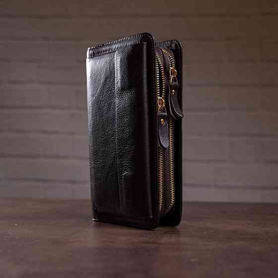 Мужская барсетка с ремешком на руку Vintage 14915 Коричневая Киев