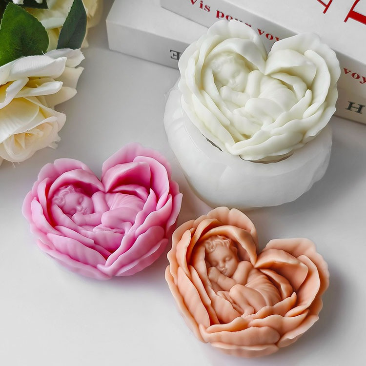 Силиконовая форма для изготовления свечи, молд для изделий из соевого,пчелиного воска и парафина 92 х 83 х 45 мм Кам'янець-Подільський - фото 8