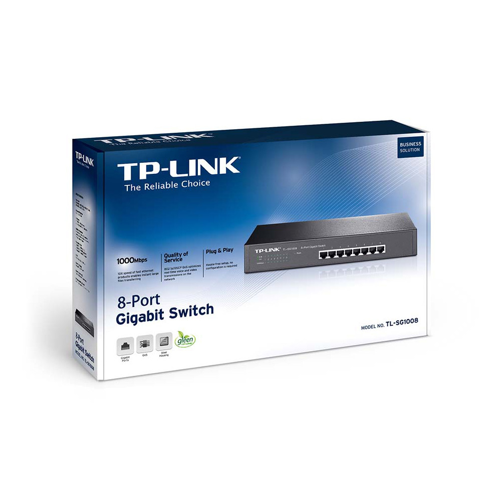 Комутатор TP-Link TL-SG1008 8-портовий гігабітний некерований Київ - фото 3