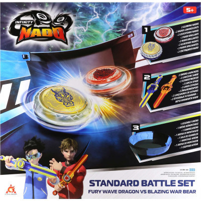 Волчок Auldey Infinity Nado VI Battle Set Fury Wave Dragon vs Blazing War Bear (EU654181) Винница - изображение 6