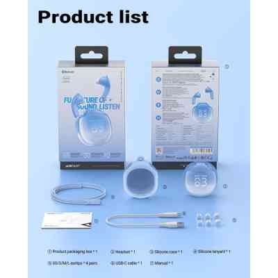 Наушники Acefast T9 Glacier Blue (6974316282525) Винница