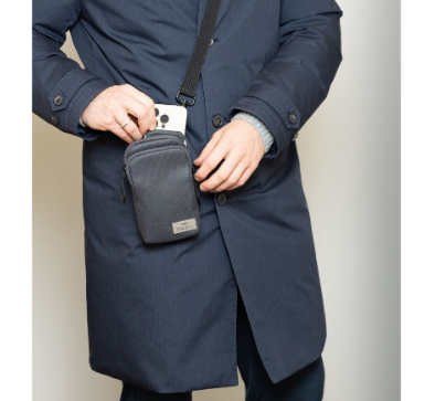 Сумка через плечо,для смартфонов, 19 х 11 х 3,8 см, серая Ровно - изображение 2