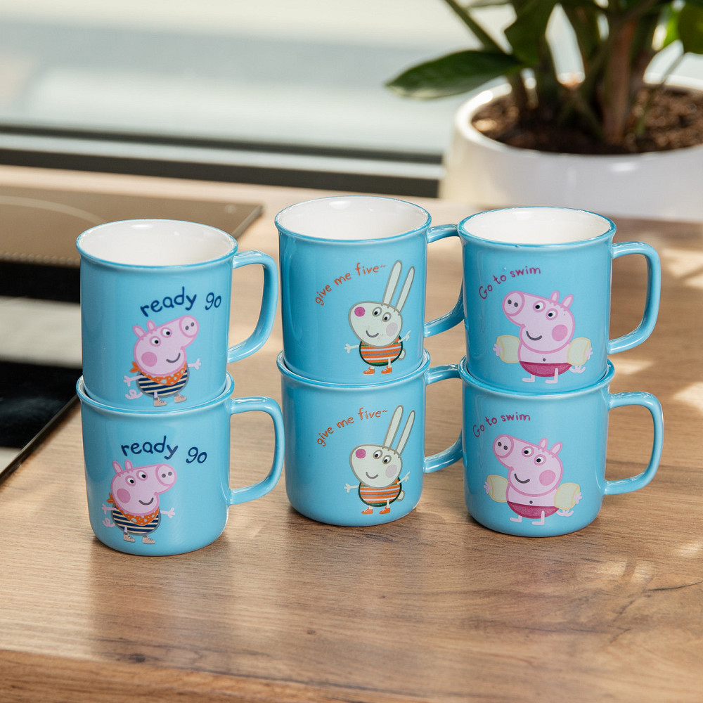 Yiwu Набір із 6 чашок Peppa Pig, 150 мл, синій HP-15-17-1 Коломыя - изображение 5