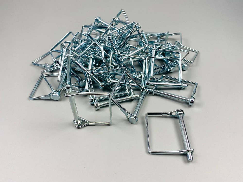 Палець із капелюшком стопорний 6х60 + блокувальний чек прямокутник Мукачево - фото 2