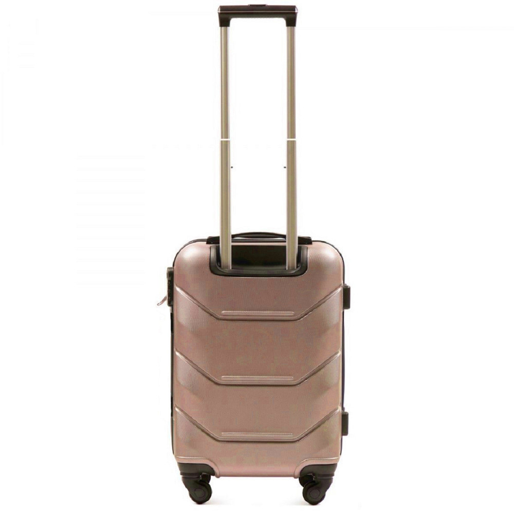 Чемодан пластиковый WINGS 147 микро 51 см золотисто-розовый Киев - изображение 2