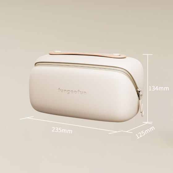 Косметичка силиконовая,дорожняя Fungoofun для аксессуаров в ваную и душ,водонепроницаемая на молнии,бежевая Каменец-Подольский
