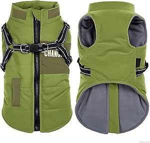 Утеплена курточка для собак Oslueidy (Зелений) XL Луцк - изображение 1