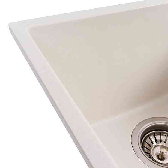 VALESO Гранітна мийка для кухні VALESO ROXY 3744 матова Білосніжна Коломыя