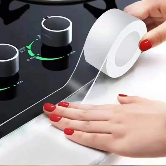 Водостойкая nano лента от грязи и плесени прозрачная для кухни и ванной комнаты 3000х20мм Винница - изображение 2