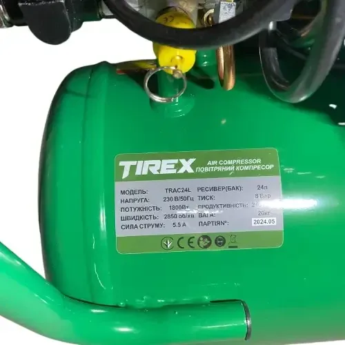 Компресор для майстерні 24 л, 3.4HP TIREX TRAC24L, гарантія Львів