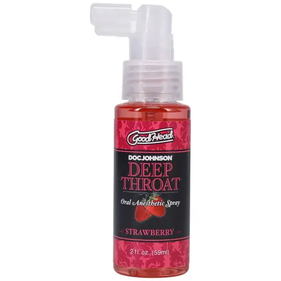 Спрей для мінету Doc Johnson GoodHead DeepThroat Spray - Sweet Strawberry 59 мл для глибокого мінету Львів