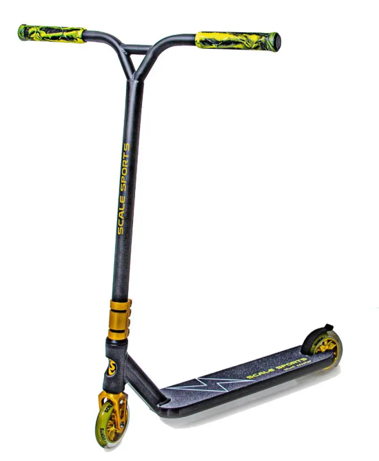 Трюковый самокат Scale Sports Adrenaline. Колеса 110mm. Золотой цвет Одесса - изображение 1