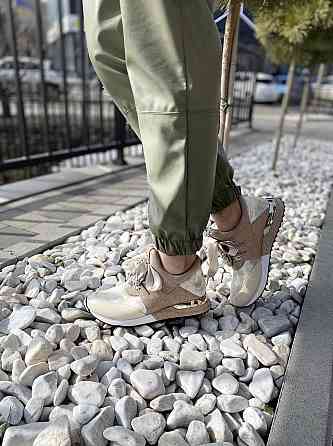 GINA ORIGINAL Кросівки жіночі GINA ORIGINAL 6986 беж/золото (весна-осінь, шкіра натуральна) (42 Коломыя