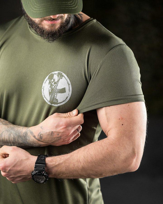 Тактическая потоотводящая футболка Odin  dzen  олива  ВТ6662 Одесса - изображение 5