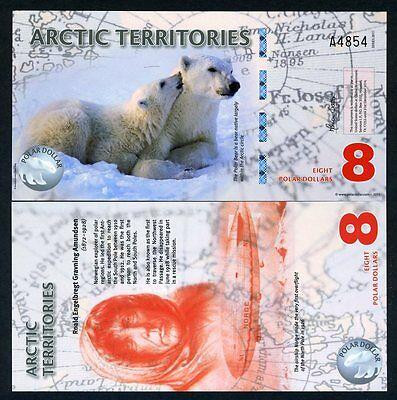 Арктика / Arctic territories 8 dollars 2011 UNC Полтава - фото 1