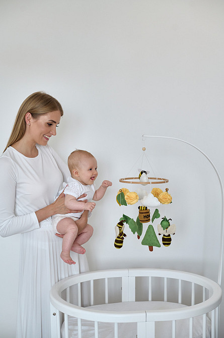 Мобіль на ліжечко WoollyFox «Бджілки» Київ - фото 10