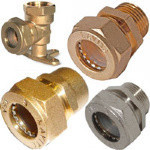 Муфта латунь усиленная для гофротрубы 40х1 1/2 наружная резьба Dispipe, соединительный фитинг Харьков - изображение 3